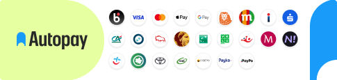 Płatności online obsługuje Autopay S.A. — BLIK, przelewy bankowe, Visa, Mastercard, Apple Pay, Google Pay